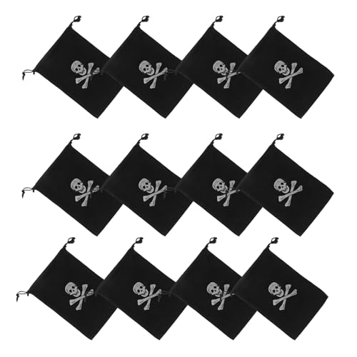Sachets cadeaux à cordon Halloween avec têtes de mort pour biscuits et bonbons de fête