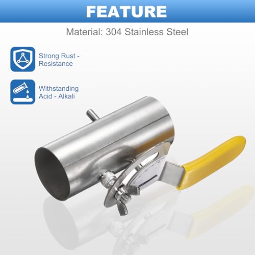 Régulateur de tirage pour conduit 1-1/2 pouce clapet de ventilation inox