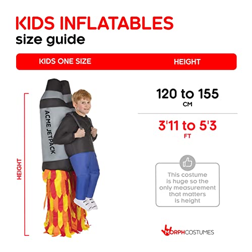 Morph Costumes Inflatable Halloween Costumes Jet Pack Costume Kids Blow Up Unisex One Size #TOP5