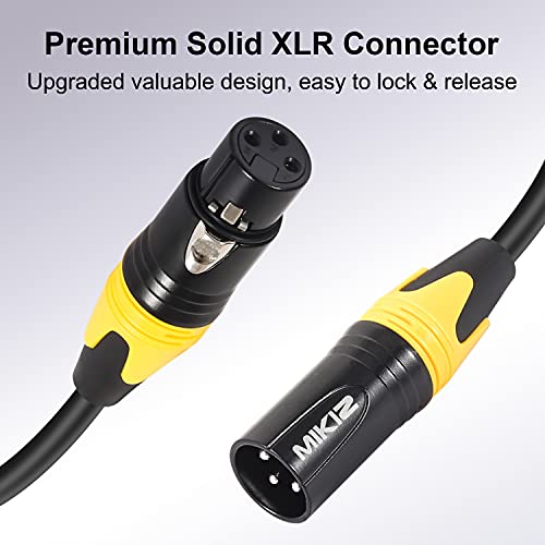 Mikiz Xlr Microphone Cables 25Ft 4 Pack Premium Balanced Xlr Male To Female Cable #TOP5