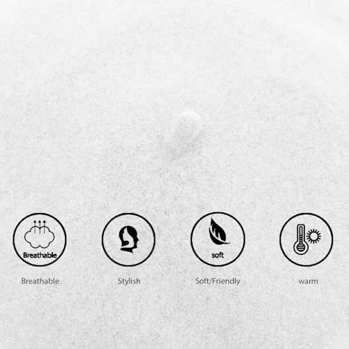 Image of Jolbndcv 6PCS Beret, French Beanie, Outdoor, Winter, Fashion Lady Hat | One Size Fits Most,Solid Color,Stretchable,for All Season