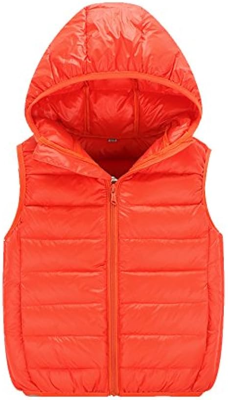 Amazon Tortor 1bacha Jp 男女兼用 ダウンベスト キッズ 女の子 ダウン 子供 男の子 ベスト フード付き ダウン90 軽量 秋冬 7色 通園 通学 保温 防寒 無地 青 黒 赤 パープル オレンジ 1 130 140 150 160