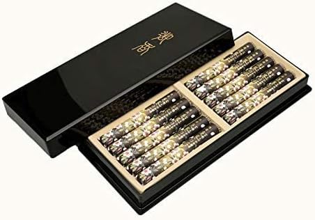 Amazon ひるた仏具店 お線香 宇野千代のお線香 特撰淡墨の桜 塗箱短10入 表書き 喪中御見舞 メッセージカード付き お名前 ご注文者様の苗字 線香 オンライン通販