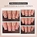 BTArtboxnails XCOATTIPS French Tip Press on Nails - Fall Fake Nail Short Square Nail Tips, Skin Tones Soft Gel Nails False Nail, Soak Off Acrylic Nails Extensions