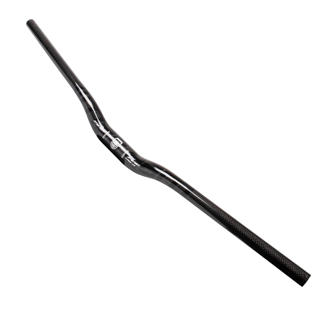 Delvoye Grey 31.8Mm Mtb Handlebar 580-760Mm Extra Long Handlebars 3K Carbon Fiber Bicycle Riser Bar Mountain Bike Road Bike Handle Bars (Color : Gray, Size : 580Mm)