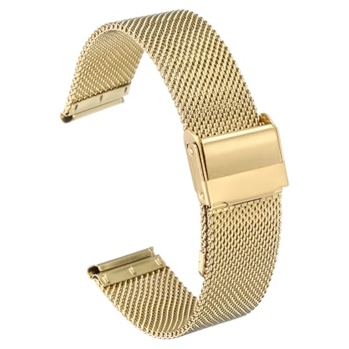 Correa de reloj de malla en acero inoxidable resistente y ajustable