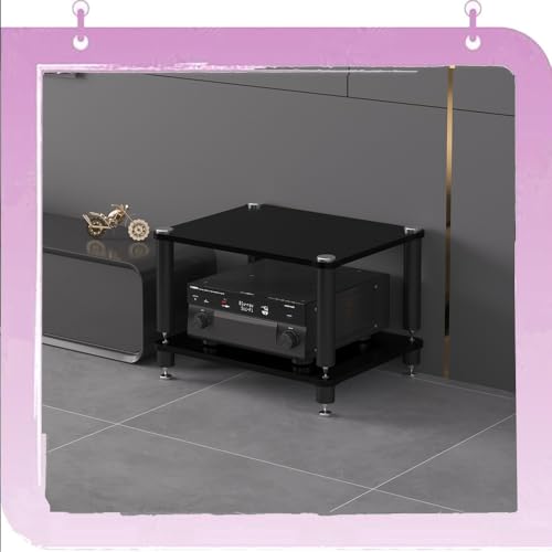 Support HiFi ouvert à 2 niveaux pour une ventilation optimale de vos amplis