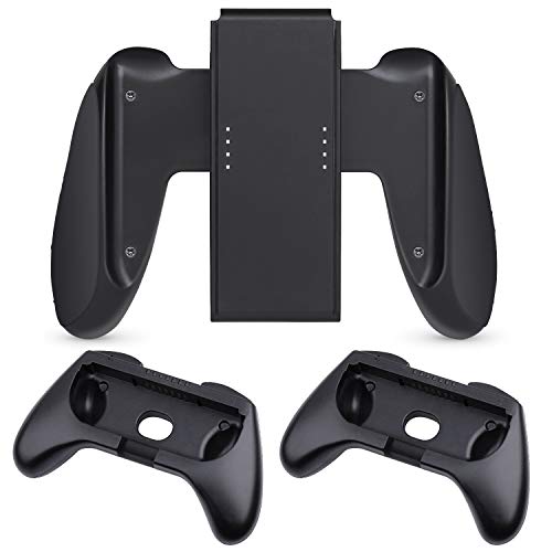 Nintendo Switch Grip, Heystop – Kit de 3 alças para controle de interruptor de jogo resistente ao de