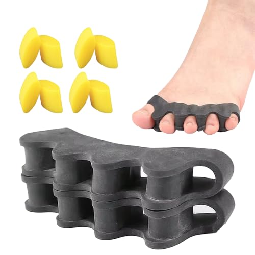 SHUOHONG 1 Paia Separatore Dita Piede, Distanziatore Dita Piedi per Dita Sovrapposte di Uomini e Donne, Divaricatore Dita Piedi per Ripristinare Le Dita dei Piedi, Separatori Riutilizzabile