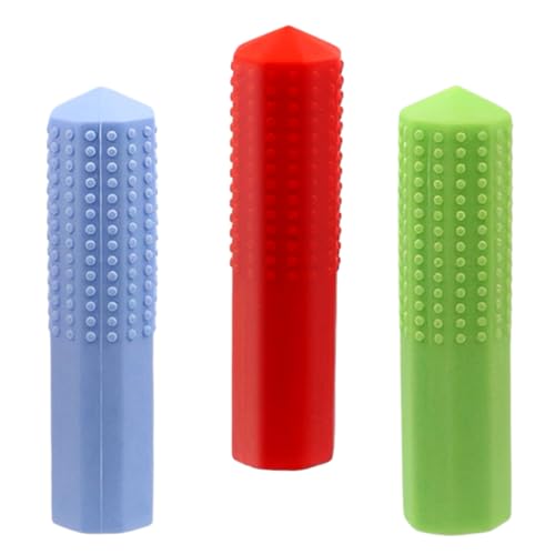 鉛筆キャップ 自閉症 かみかみ グッズ 3個セット 3色展開 女の子 男の子 用 シリコン製 柔らかい素材 噛む玩具 知覚トレーニング 教室や家庭で活躍 鉛筆トッパー 鉛筆ホルダー 筆記用補助軸