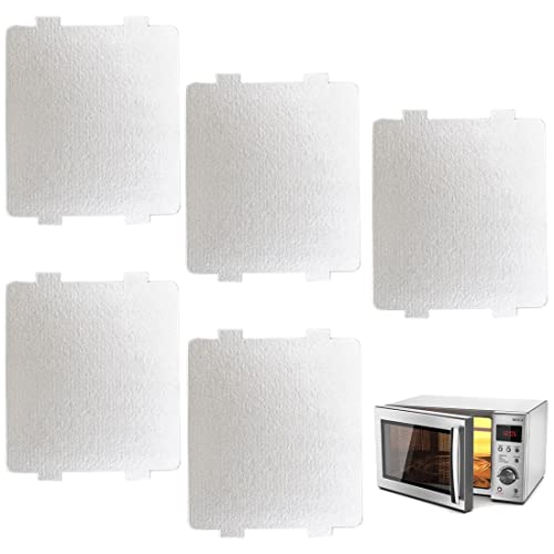 5 Pièces Plaque Mica Micro Ondes Universelle Pour Accessoires pour Micro-Ondes, Plaque à Micro-ondes Remplacement de Feuille de Plaque de mica de Four à Micro-Ondes Mica Feuille Couvercle de Guide