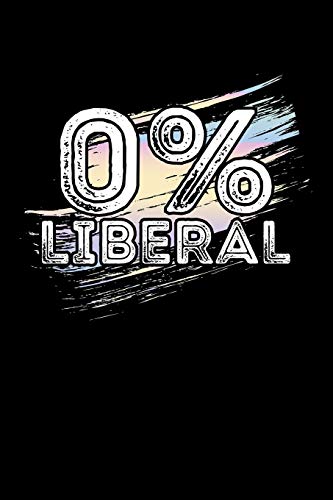 0% liberal: blank lined journal to write in