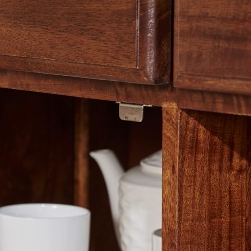 Image of Home Centre | Giza Composite Marble Top Sideboard | Storage Cabinet for Home | Solid Wood | Beige | 1 Year Warranty
