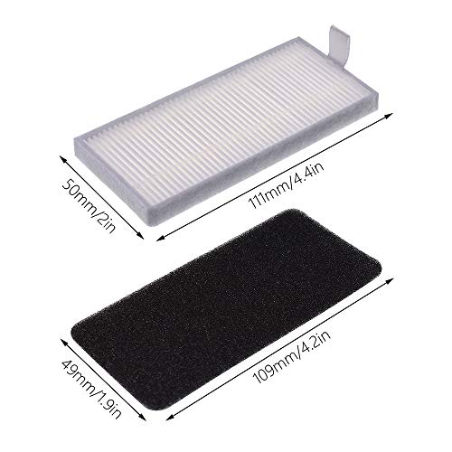 Image of Replacement Kit for Ecovacs Deebot N79 DN622 500 DC3G Robot Vacuum | Replacement Parts for N79S N79W N79se DN622.11 DN622.31, Accessories with 1 Roller Brush 3 Filter 4 Side Brushes