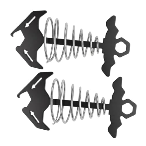 Fishbone Deck Anchors - Windproof Camping Tent Pegs for Outdoor Decks 2pcs