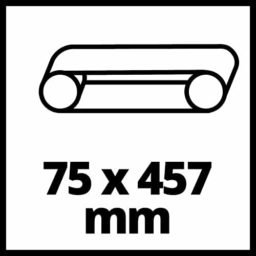 Einhell Profesjonalna akum. szlifierka taśmowa TP-BS 18/457 Li BL-Solo Power X-Change (18 V, Li-Ion, silnik bezszczotkowy, w zestawie 3 x taśma szlifierska P80 457x75 mm, bez akumulatora i ładowarki)