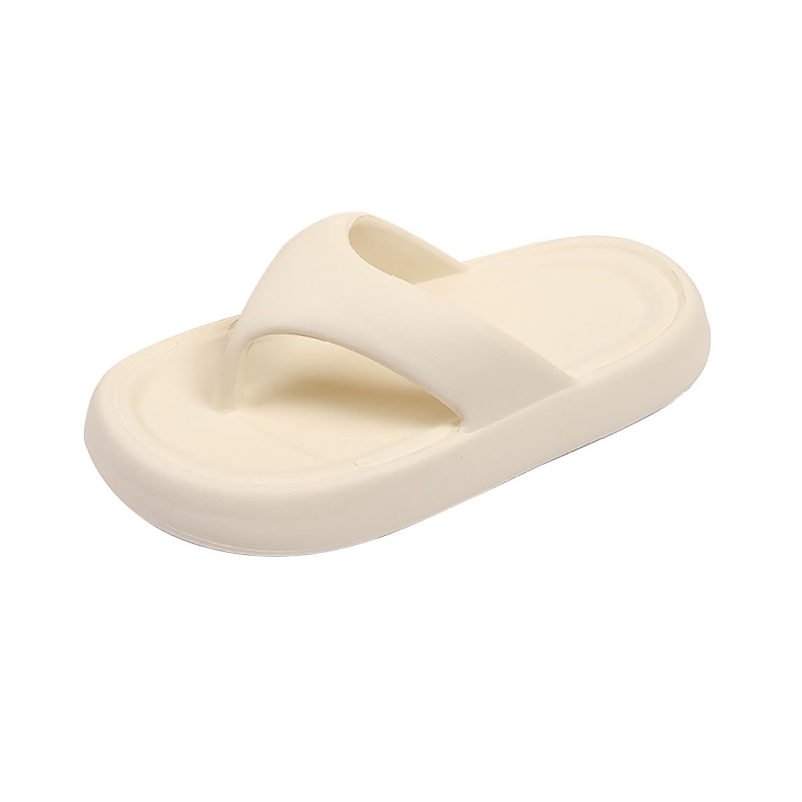 Women Miami Toe Loop Sandal Women'S Flops Thick Slippers Non Soft Sandals Outdoor Indoor Beach Pool Summer Puffy For Sliders Flip Womens Arch Support Size 6 Plantar Fasciitis Sandles