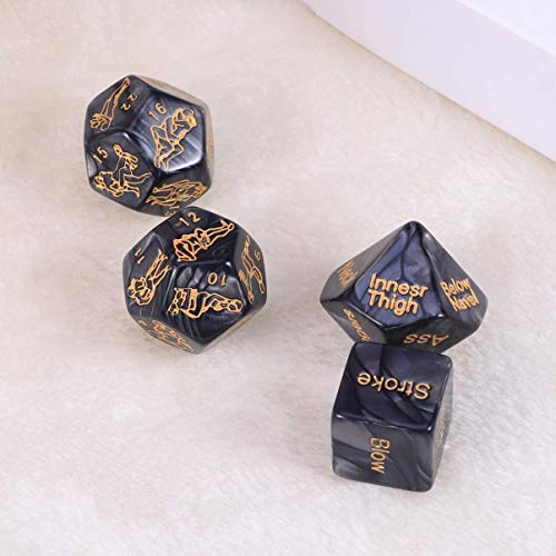 image for SoSickWithIt 4pcs Sex Dice Games for Adult Couples, Erotic Sex Dice Co