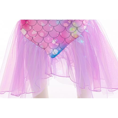 Image of GALLDEALS Girls Swimsuit 3 Piece Bathing Suits Flounce Ruffle Tankini Set Beach Swimwear with Cover Ups Skirt for 3-10 Years