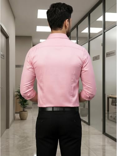 Image of DEELMO Combo of Men's Stylish Solid Satin Casual Shirt for Men Full Sleeves| Poly Satin Silk Shirt Pack of 2