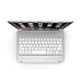 Produktbild Drahtlose Bluetooth-Tastatur, Externer Scharnier-Kartensteckplatz für Tablets, Geeignet für Apple Ipad Air1 / 2 / Pro9.7-65 Key,Silver