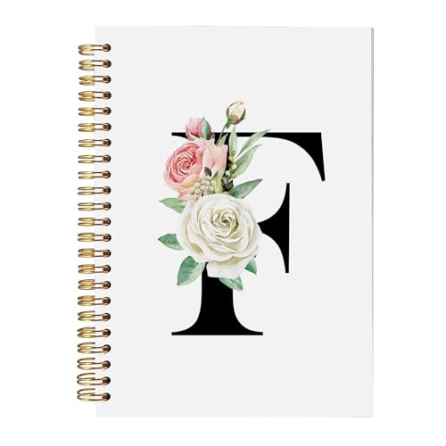Carnet à spirale lettre F rigide pour ne plus perdre vos notes importantes