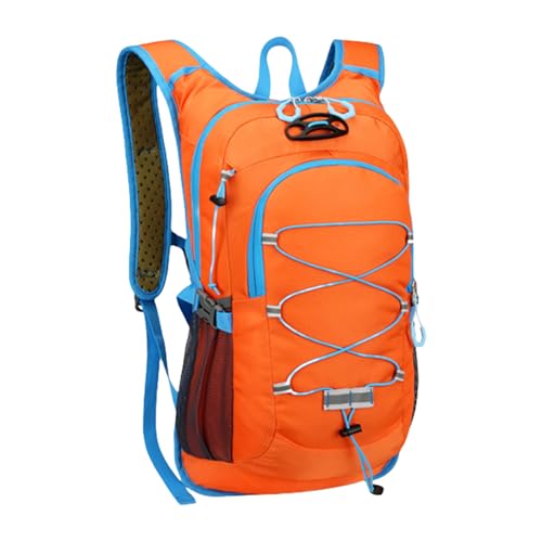 Mochila ligera para ciclismo camping naranja 27x47cm