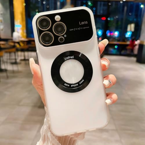Étui de protection d'objectif iPhone 14 Pro Max transparent anti-choc et mat LVTFCO