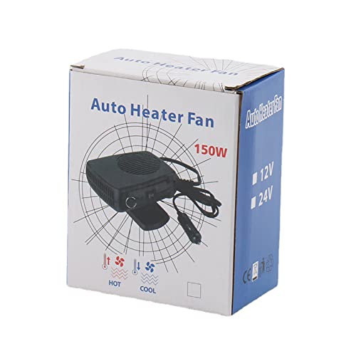 Ventilador de Aquecimento de Carro Universal Portátil Plug Play 12V Descongelador de Pára-brisa para