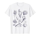 Seashells Ocean Life Cottagecore Shirt 90s Ocean Beach Men Women Girls Kids T-Shirt