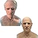Old Man Mask, Disguise Halloween Dress Bald Grandpa Halloween Mask Full Overhead Halloween Latex Cosplay for Adult (Assorted Color)