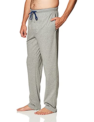 Hanes Men's Solid Knit Sleep Pant with Pockets and Drawstring, Grey, X-Large2