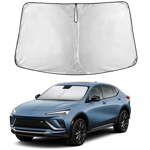 Image of EcoNour Windshield Sun Shade Compatible for Buick Envista 2024-2026 Front Window Sunshade Foldable Sun Visor UV & Heat Blocking Protection