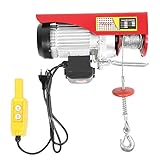 polipasto electrico 220v tipo grua portable 【Amplias Aplicaciones】Los cabrestantes eléctricos se utilizan para levantar objetos pesados, motores pequeños, engranajes, herramientas de taller grandes o materiales de construcción. Ampliamente utilizado en talleres, instalaciones de construcción y mantenimiento; es liviano y ocupa poco espacio; se puede colocar en un garaje o en el maletero de un automóvil para su almacenamiento