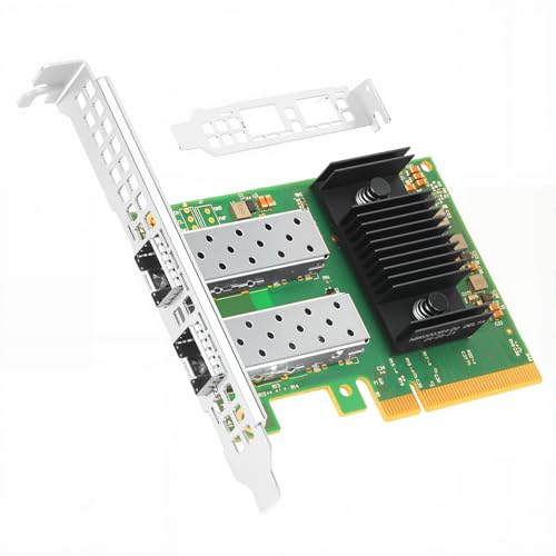 Image of Vogzone 25GbE NIC Card for Mellanox MCX631102AN-ADAT, PCIe 4.0 x8 25G /10G Ethernet SmartNIC with ConnectX-6 Lx EN Chipset, Dual SFP28 Network Adapter for Data Center Server