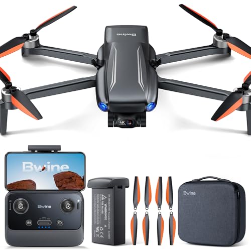 Bwine F7MINI 4K Video 8K Photo Drones with Camera for Adults, 3-Axis Gimbal EIS, 249g FAA-exempt, Over 6KM Transmission, AI GPS Smart Return, Follow, Waypoint, Orbit Fly, Better for Beginner 32Mins