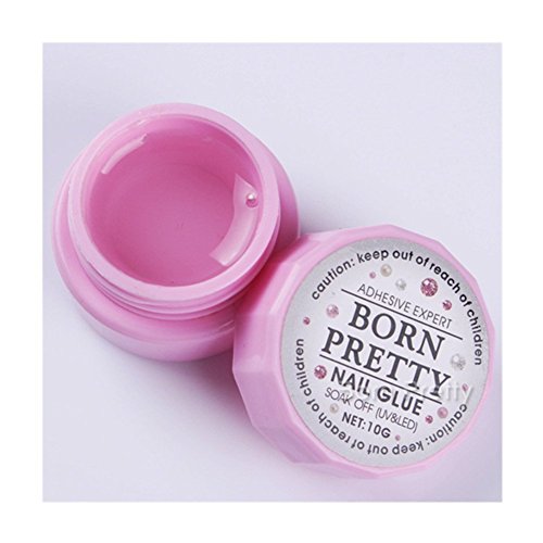 Born Pretty 1 Box 10g Acrylic Nail Art Glue Tips Adhesive Glue Fast-dry for UV/LED Rhinestones manicuring Tools Tool