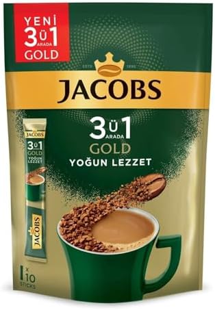 Jacobs 3ü1 Arada Gold 10 lu Yoğun ve Yumuşak Lezzet 2 li Karma Kahve Paketi - Görsel 2