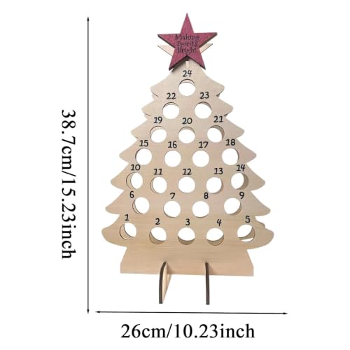 Casier à vin calendrier de l'Avent de Noël Porte-Bouteilles de Vin en Forme – vue 5