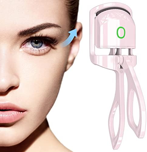 Heated-Eyelash-Curler Quick-Natural-Curling-Heated-Lash-Curler Long-Lasting-Electric-USB-Rechargeable-Curled-Eyelashes Last-All-Day Upgrade-Model