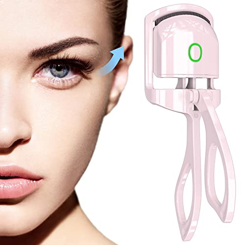 Heated-Eyelash-Curler Quick-Natural-Curling-Heated-Lash-Curler Long-Lasting-Electric-Usb-Rechargeable-Curled-Eyelashes Last-All-Day Upgrade-Model #TOP3