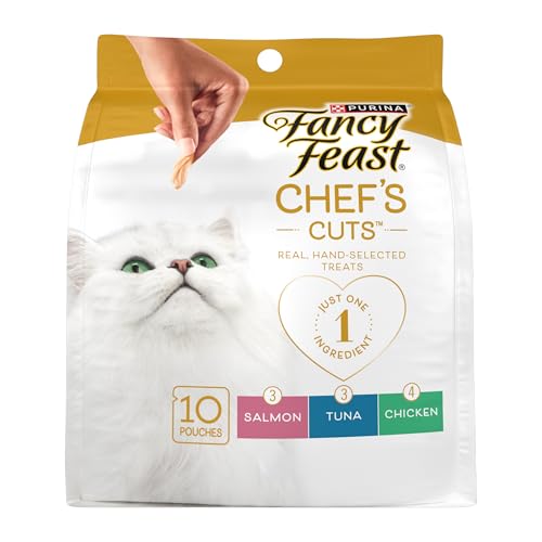 Purina Fancy Feast Natural Cat Treats Variety Pack Purely Natural - (Pack of 5) 10 ct. Pouches