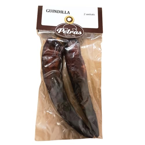 Guindillas Picantes | Petras - Guindilla 2 Ud - Sabor Picante e Intenso, Ideal Para Salsas, Guisos y Adobos, Toque Picante en Cocina Mediterránea y Latinoamericana, 100% Natural, Sin Aditivos