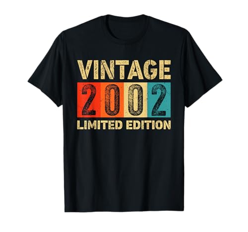 Vintage 2002 Limited Edition Made Or Born In 2002 Birthday T-Shirt