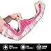 Kirkmelian Fashion Pink Plaid Print Arm Sleeves for Men Women - Cooling Sun Protection Volleyball Arm Sleeves To Cover Arms