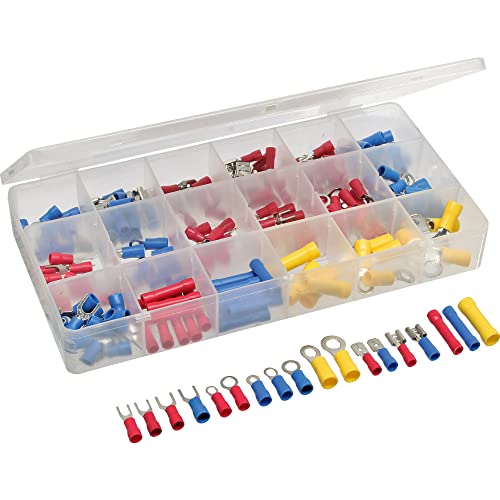 InLine 43054E Cable Lugs Set of 200, Blue, Red, Yellow