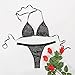 quwewn Ensembles De Lingerie De Plage à Paillettes Sexy pour Femmes,A-3XL