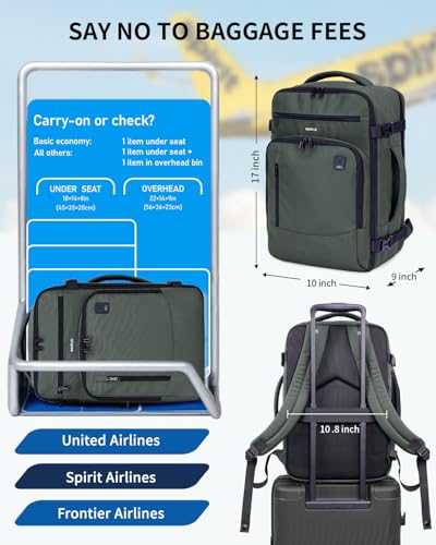 Image of ECOHUB Travel Backpack Airline Approved Under Seat Personal Item Bag