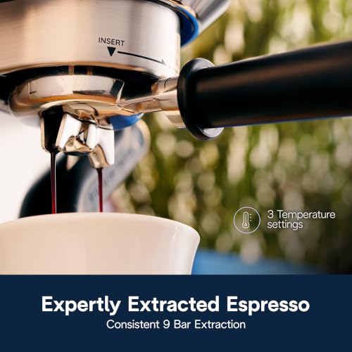 Image of De'Longhi EC950M Dedica Maestro Plus Espresso Machine with Automatic Steam Wand, Stainless Steel