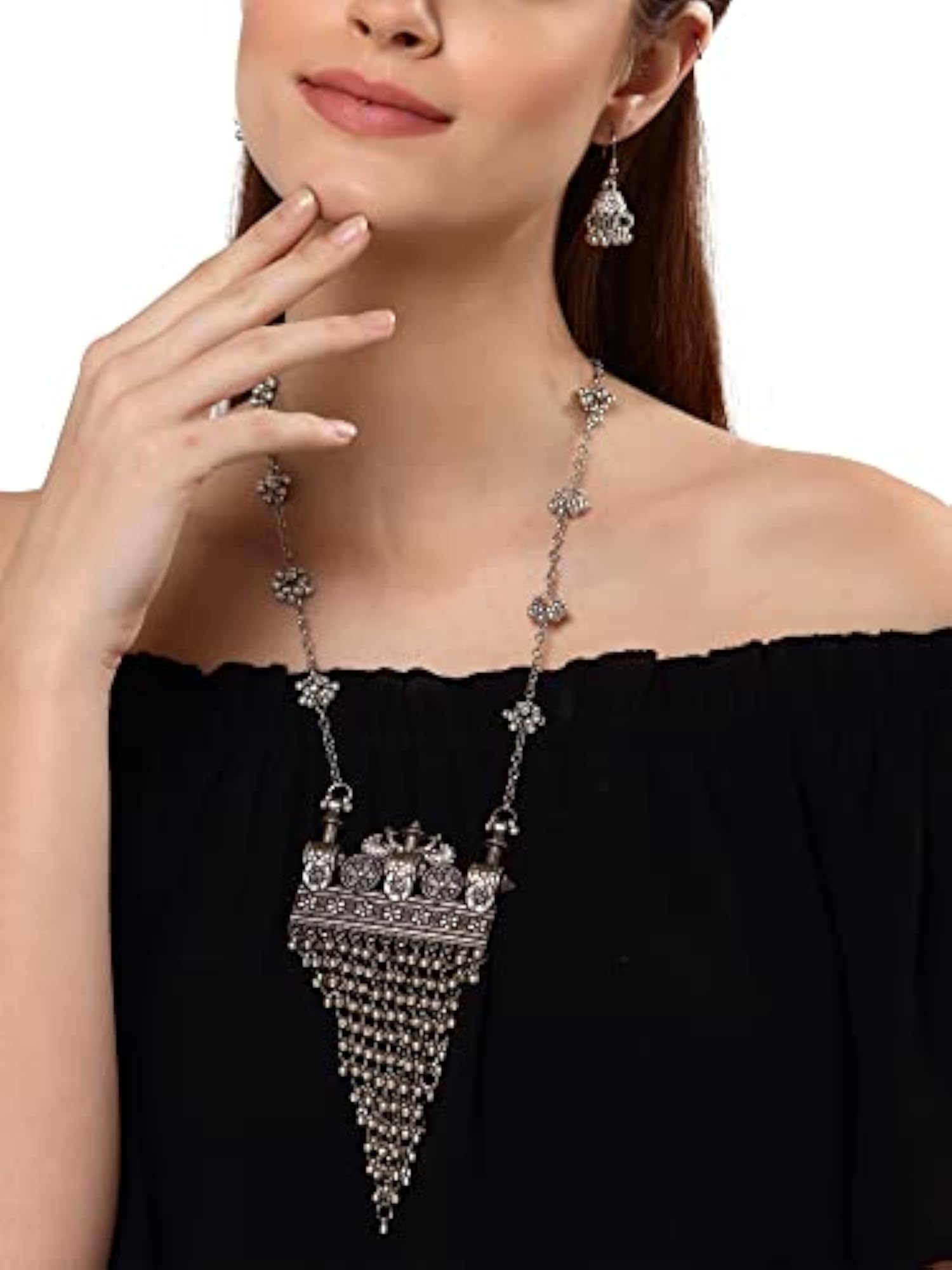Stylish Traditional Oxidised Necklace Set
